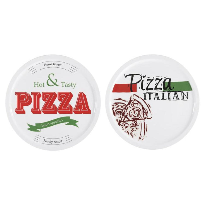 Pizzateller mit Dekor 30cm