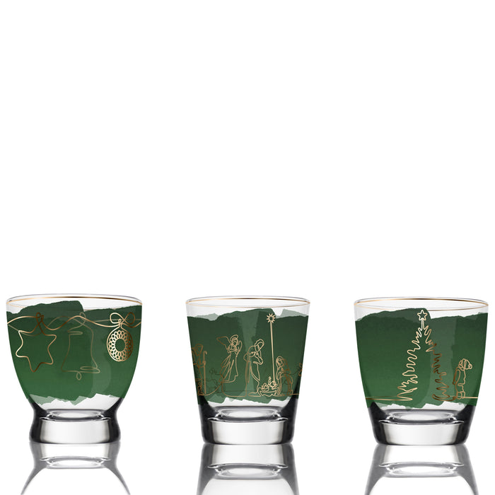 Goebel Set Christmas Classic Windlicht