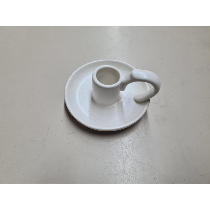 Kerzenhalter ø10xH5,5cm weiß