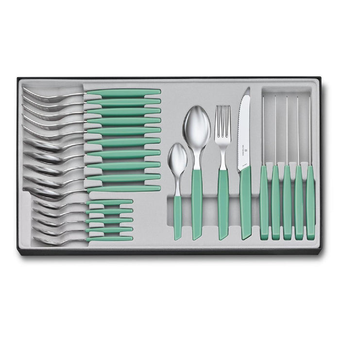 Victorinox Swiss Modern Besteck-Set (Tomatenmesser), 24-teilig, mint