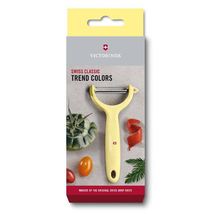 Victorinox Tomaten-/Kiwischäler mit rostfreier Zackenschliffklinge, hellgelb