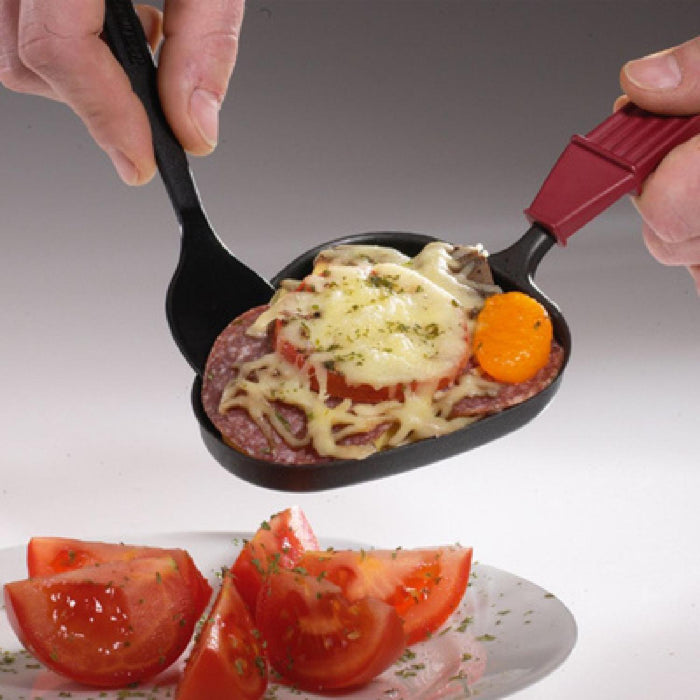 Westmark 8 Raclette-Schaber/Mini-Pfannenwender, Länge: 16,6 cm, Kunststoff, Gourmetta, Schwarz, 204522E3