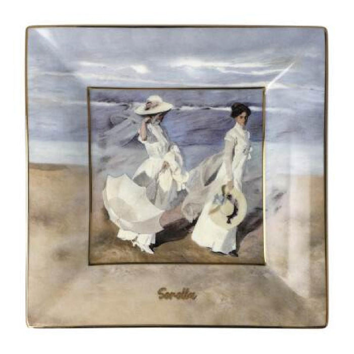 Goebel Joaquin Sorolla  - "Spaziergang am Strand" - Schale