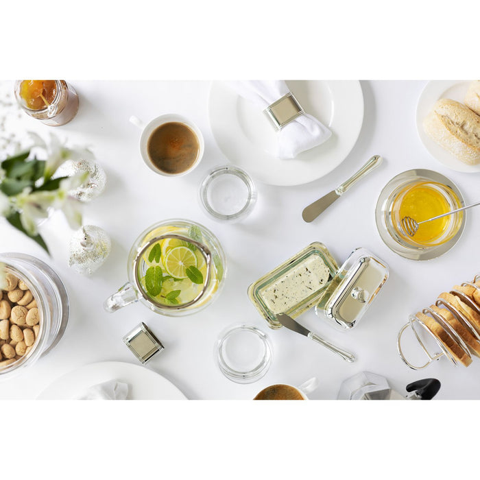 EDZARD Butterdose Mary m. Messer 8x13 cm