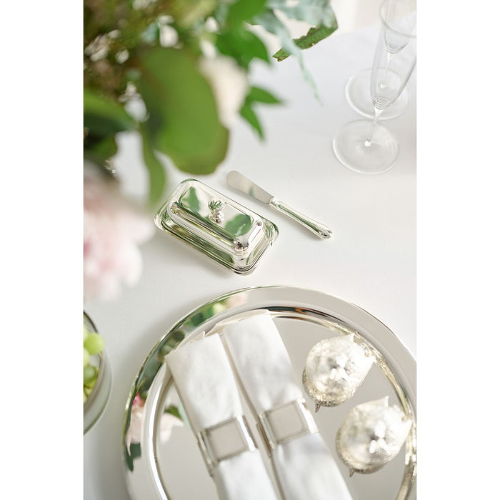 EDZARD Butterdose Mary m. Messer 8x13 cm