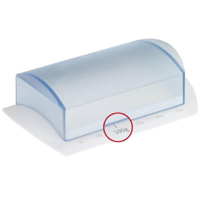 Tischbutterdose mit Skala