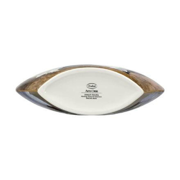 Goebel Joaquin Sorolla  - "Boote / Spaziergang am Strand" - Vase