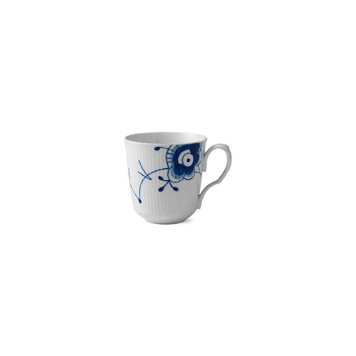 Royal Copenhagen Mega Blau Gerippt Cafe Latte Becher 46 cl