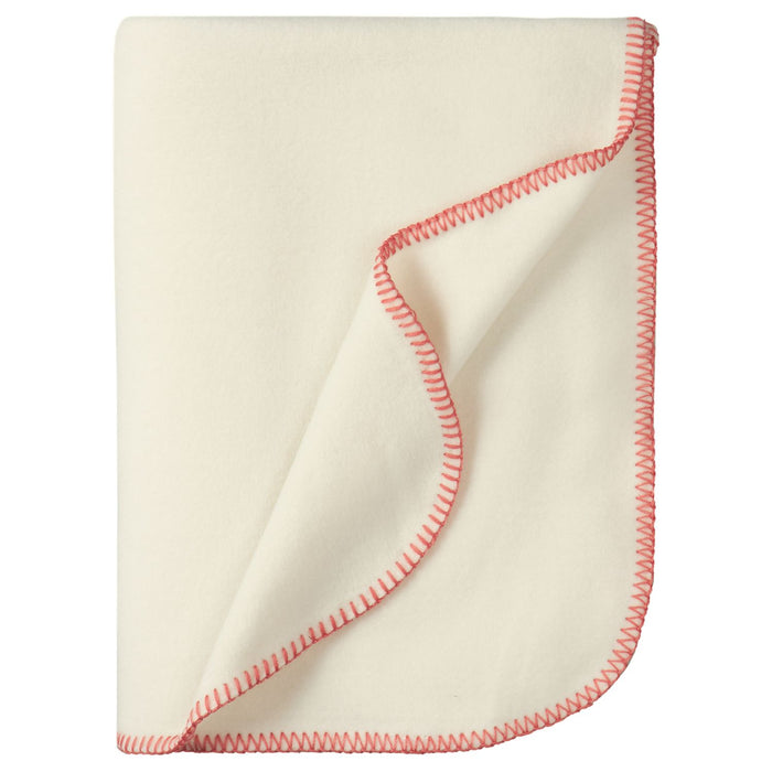 Eagle Products Decke LISSY small, 100 x 160 cm, wollweiß, Kammstich rosa