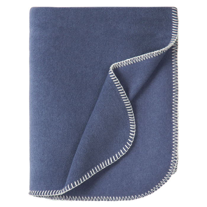 Eagle Products Decke LISSY small, 100 x 160 cm, denim, Kammstich weiß