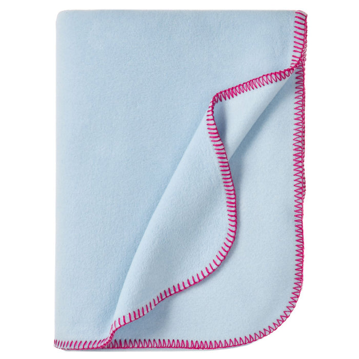 Eagle Products Decke LISSY small, 100 x 160 cm, hellblau, Kammstich fuchsia