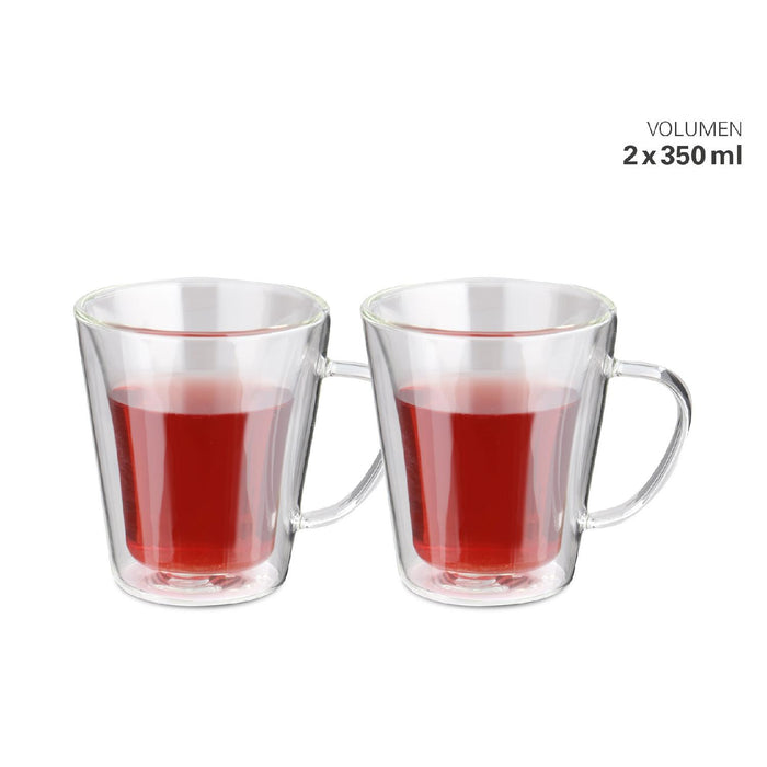 Tassen doppelwandig XL 350 ml Set 2