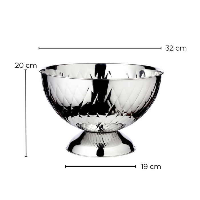 EDZARD Champagner Schale Ponza ribbed Ø 32 cm