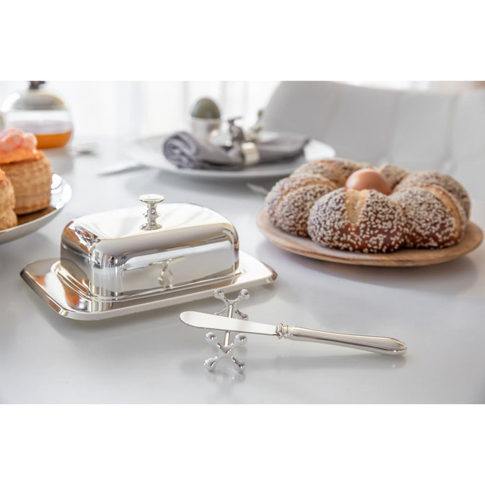 EDZARD Butterdose Mista m. Messer L 18 cm