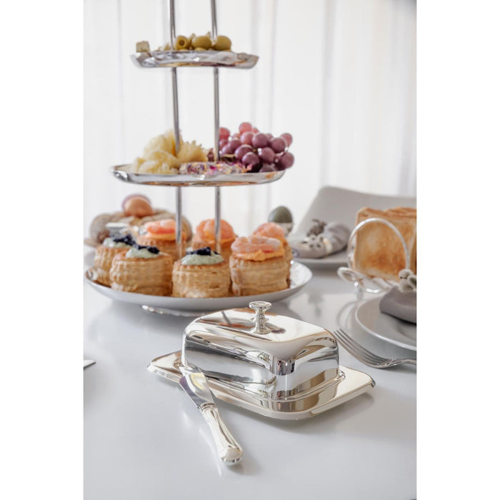 EDZARD Butterdose Mista m. Messer L 18 cm