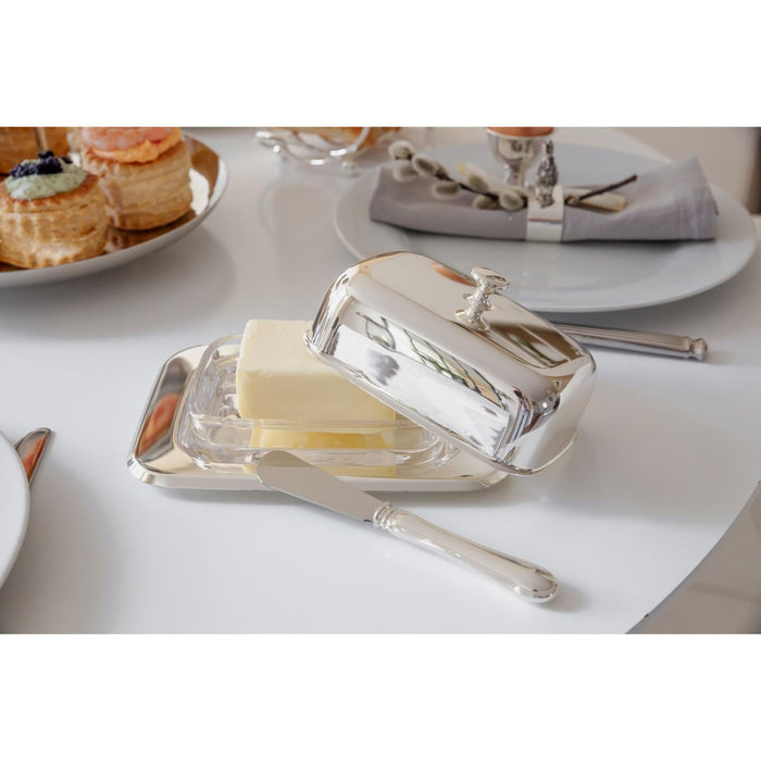 EDZARD Butterdose Mista m. Messer L 18 cm