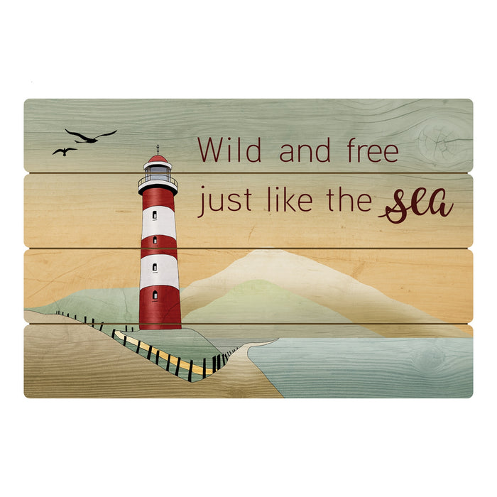 Goebel Lighthouse / Wild and free Wandbild