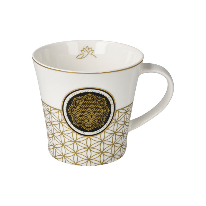 Goebel Blume des Lebens weiß Coffee-/Tea Mug