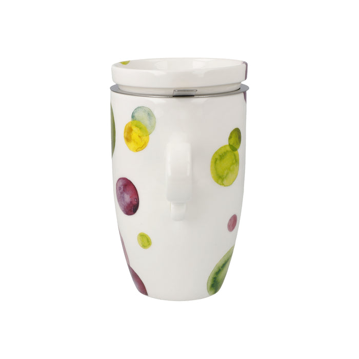 Goebel Colori Mix Teetasse mit Deckel und Sieb