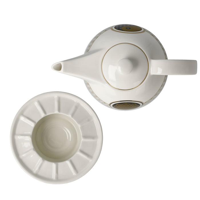 Goebel Blume des Lebens Teekanne mit Stövchen