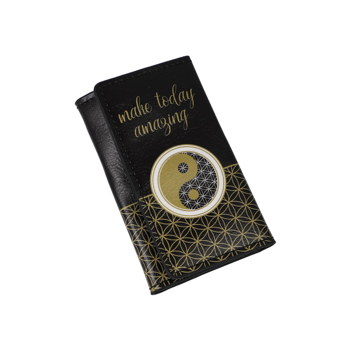 Goebel Lotus Yin Yang Schwarz Schlüsselmäppchen