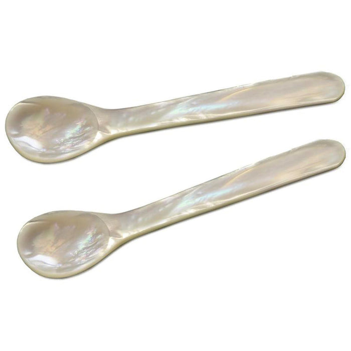 EDZARD Eierlöffel Perlmutt rund 2er Satz L 11 cm