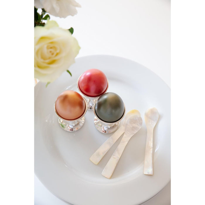 EDZARD Eierlöffel Perlmutt eckig L 11 cm