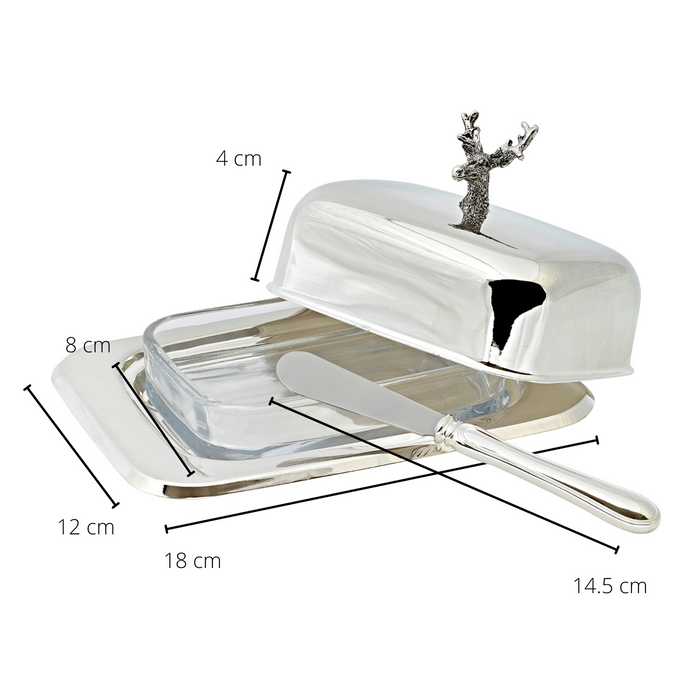 EDZARD Butterd. Hirsch m. Messer L 18 cm