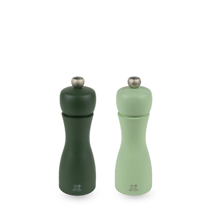 Peugeot TAHITI WASSER Duo Pfeffer- und Salzmühle aus Holz, 15 cm, 2er Set