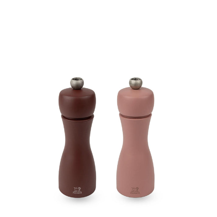 Peugeot TAHITI ERDE Duo Pfeffer- und Salzmühle aus Holz, 15 cm, 2er Set