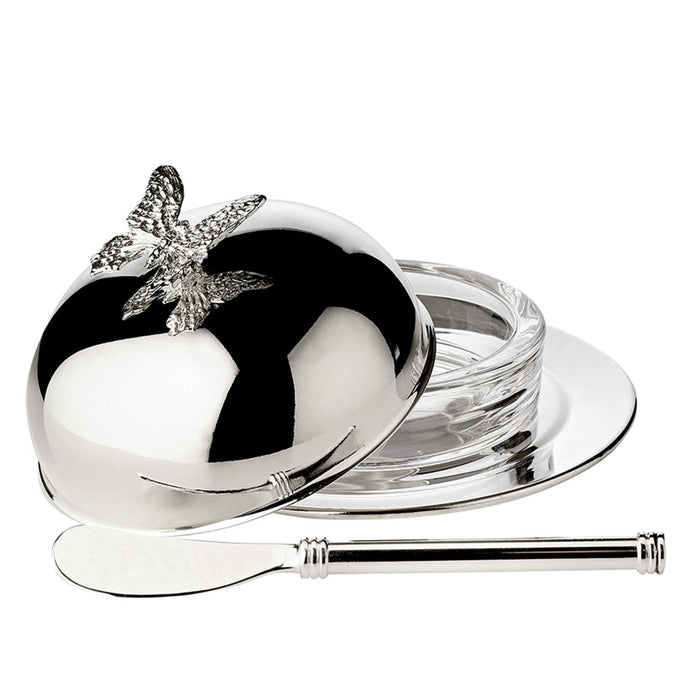 EDZARD Butterglas mit Schmetterling Ø 14 cm