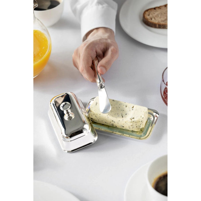 EDZARD Butterdose Mary mit Messer 8x13 cm
