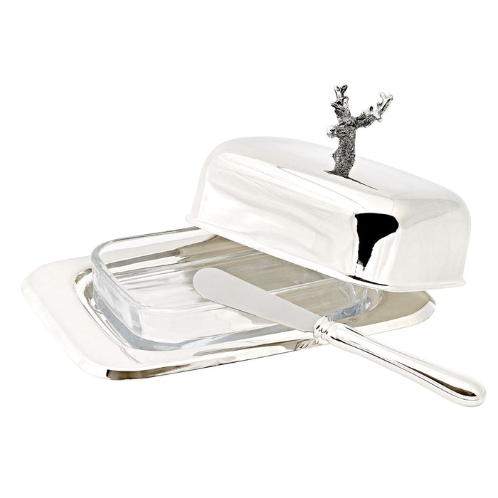 EDZARD Butterd. Hirsch mit Messer L 18 cm