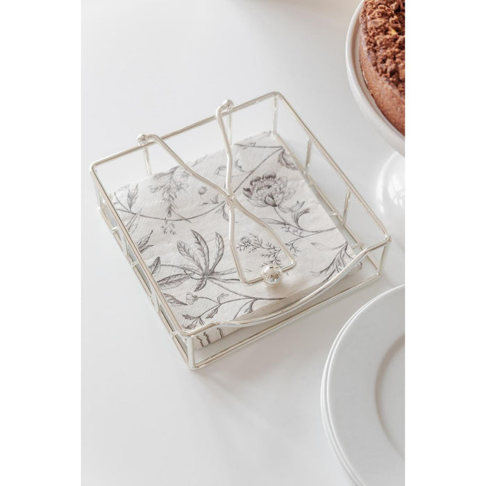 EDZARD Serviettenhalter Atlas 19x19 cm