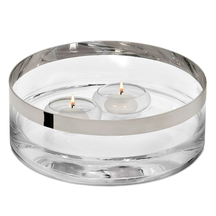 EDZARD Schwimm-Teelichthalter Iris 4er Satz H 4 cm