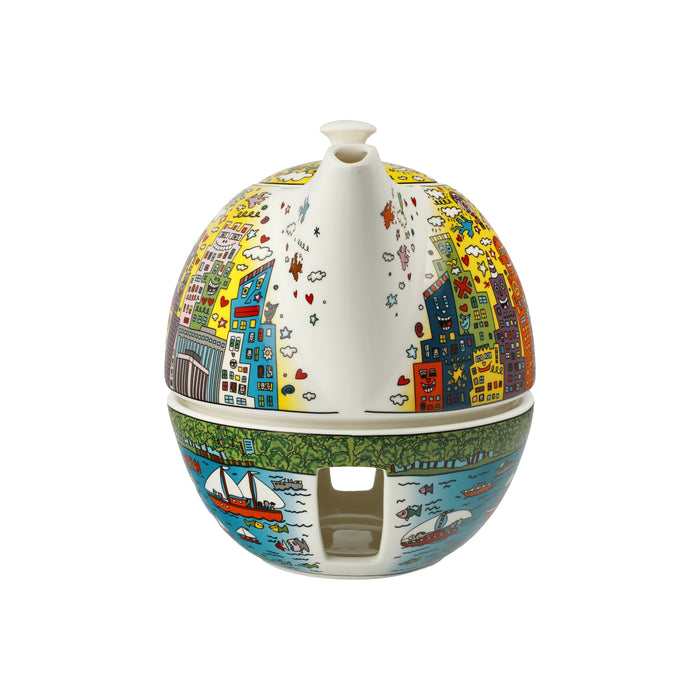 Goebel James Rizzi - My New York City Sunset Teekanne mit Stövchen
