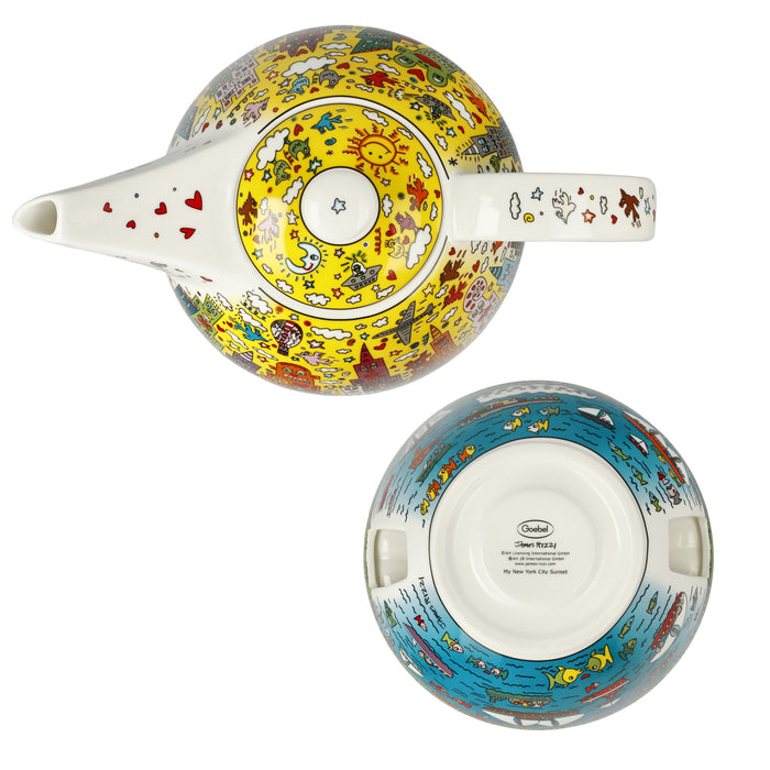 Goebel James Rizzi - My New York City Sunset Teekanne mit Stövchen