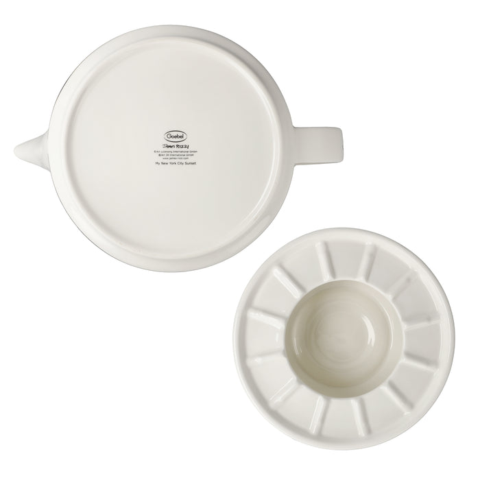 Goebel James Rizzi - My New York City Sunset Teekanne mit Stövchen