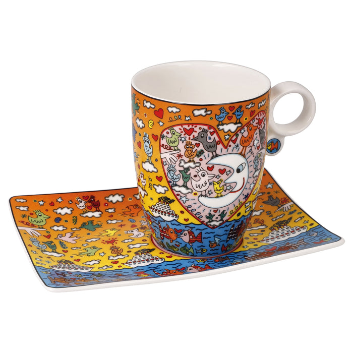 Goebel James Rizzi The Romance of the Sea Künstlertasse mit Untertasse