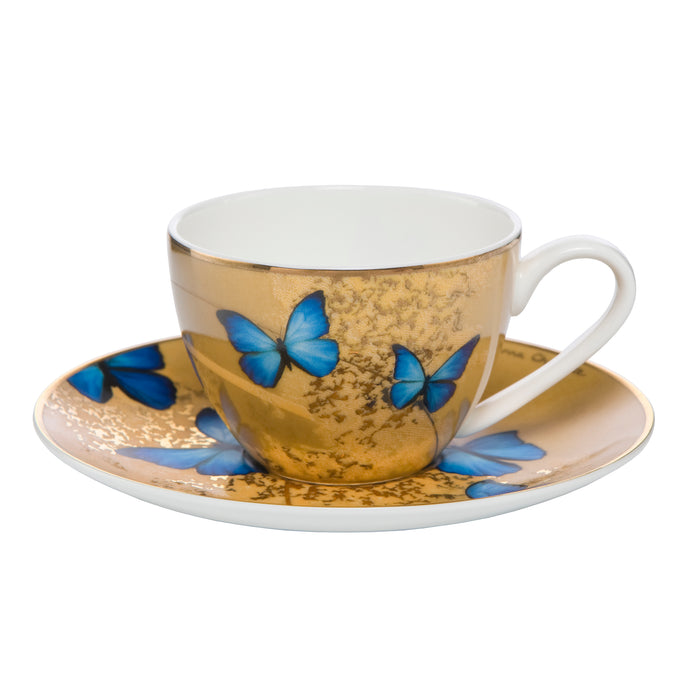 Goebel Artis Orbis Blue Butterflies - Espressotasse Bunt