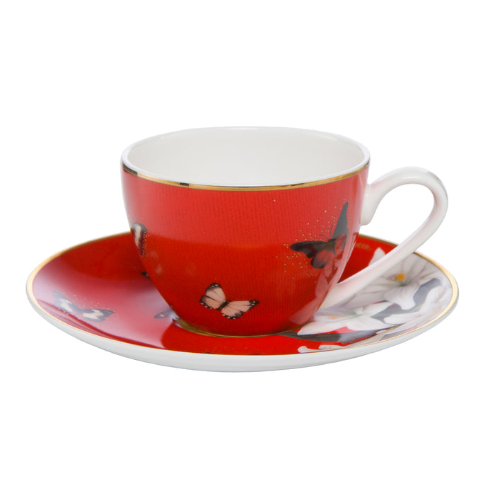 Goebel Artis Orbis Lilies Red - Espressotasse Bunt
