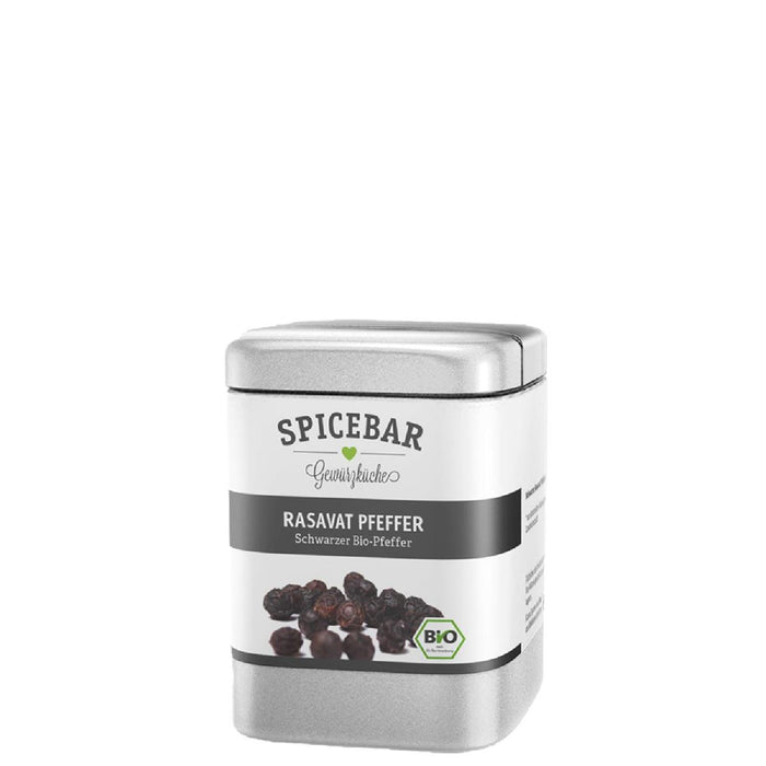 GEFU Set: Salz- oder Pfeffermühle X-PLOSION®, M + SPICEBAR Rasavat Pfeffer, ganz, bio Inhalt 80 g