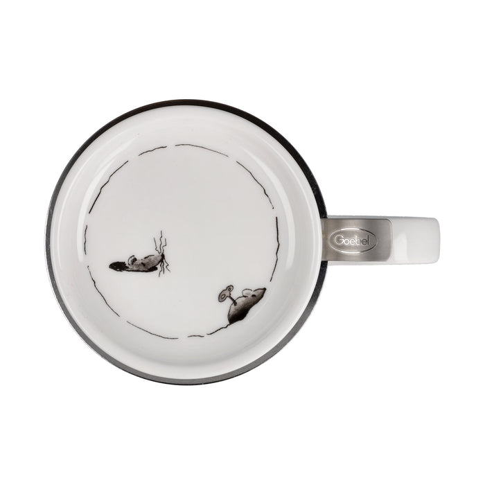 Goebel Peter Schnellhardt  Mittagspause Teetasse mit Deckel und Sieb