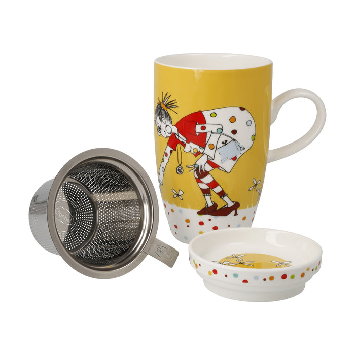 Goebel Freundlieb Kleine Dinge Teetasse mit Deckel und Sieb