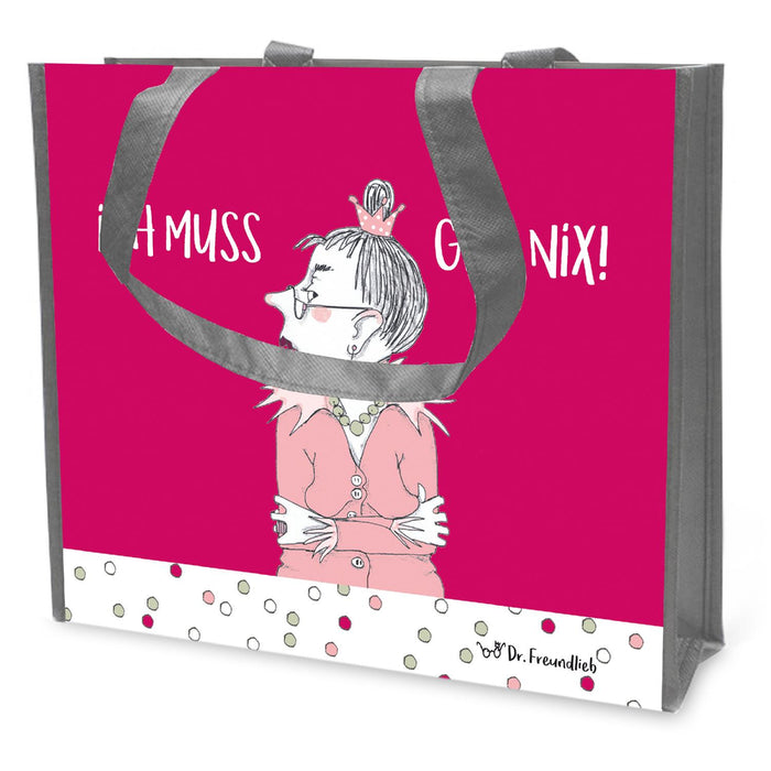 Goebel Freundlieb - Ich muss gar nix Einkaufstasche