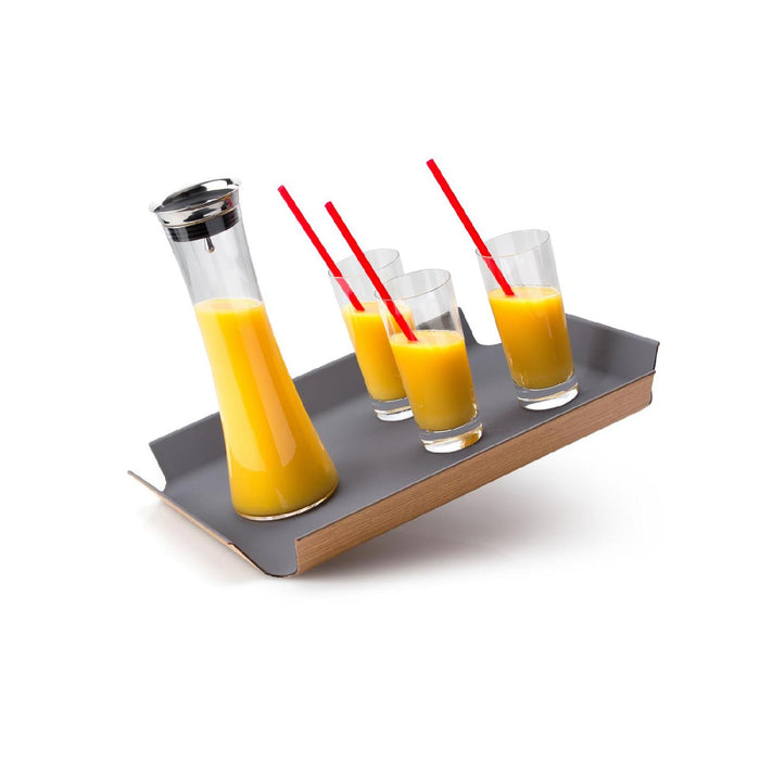 Continenta Rutschfestes Tablett, grau