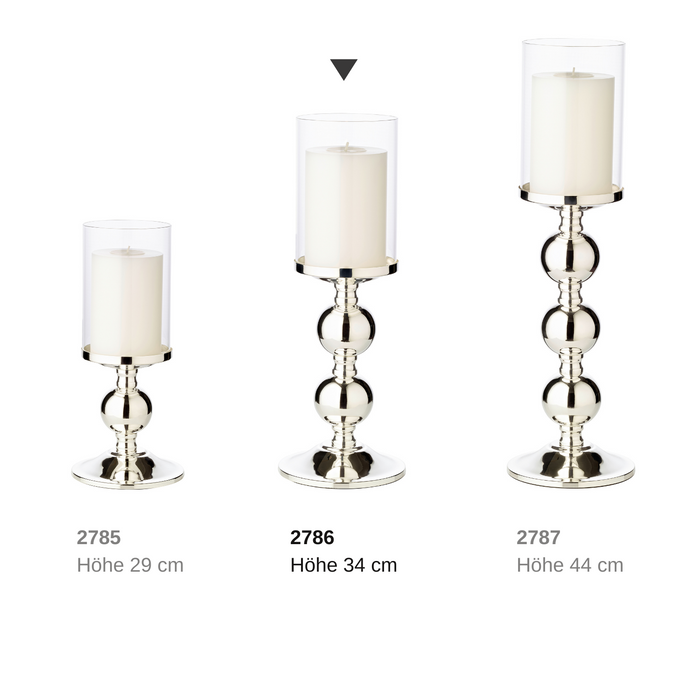 EDZARD Leuchter Bamboo H 35,5 cm