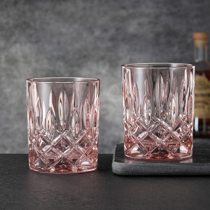 Nachtmann Noblesse Whiskyglas, Whiskybecher rosé, 2er-Set