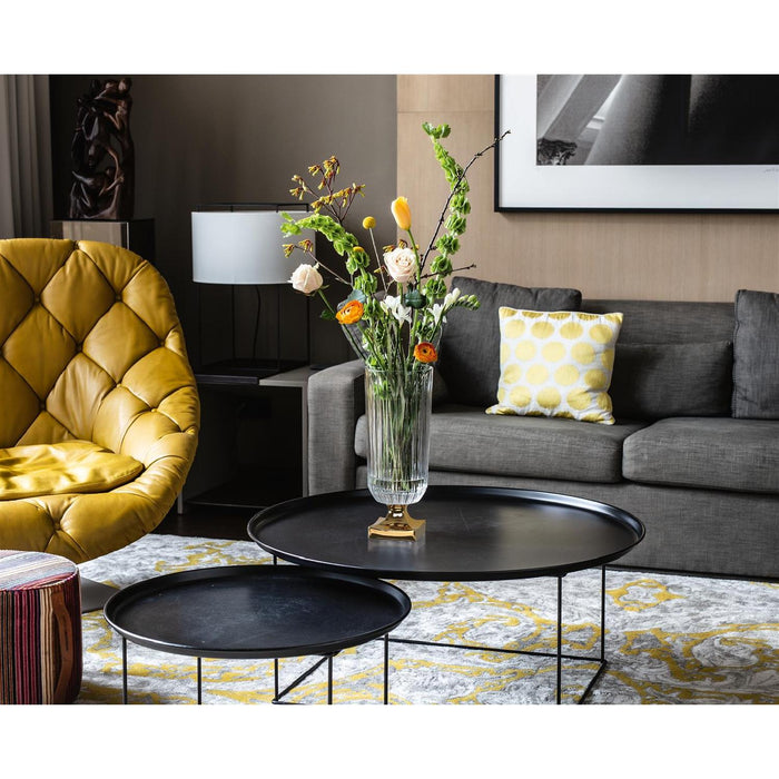 NACHTMANN Minerva Vase mi Fuß - Gold 40cm