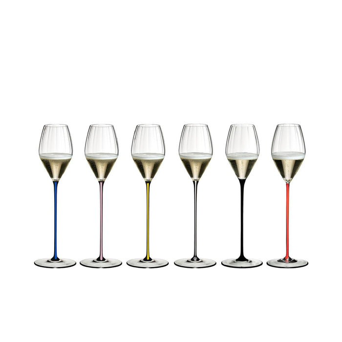 CHAMPAGNE GLASS DARK BLUE